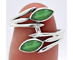 Green Onyx Ring size-7 SDR241539 R-1023, 4x8 mm