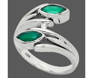 Green Onyx Ring size-7 SDR241539 R-1023, 4x8 mm