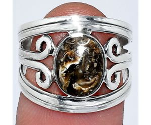 Turtella Jasper Ring size-7 SDR241556 R-1132, 8x10 mm