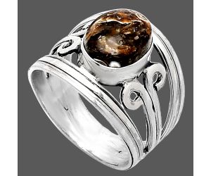 Turtella Jasper Ring size-7 SDR241556 R-1132, 8x10 mm