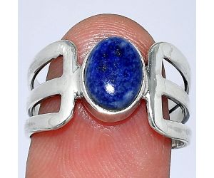 Lapis Lazuli Ring size-8.5 SDR241559 R-1162, 7x9 mm