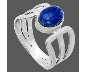 Lapis Lazuli Ring size-8.5 SDR241559 R-1162, 7x9 mm