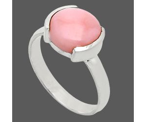 Pink Opal Ring size-7 SDR241619 R-1173, 10x10 mm