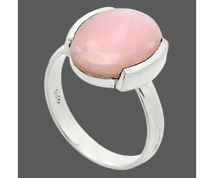 Pink Opal Ring size-6 SDR241620 R-1173, 10x14 mm