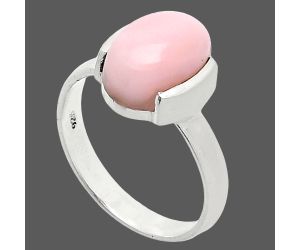 Pink Opal Ring size-7 SDR241624 R-1173, 8x12 mm