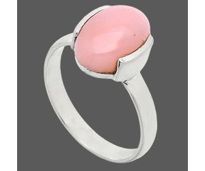 Pink Opal Ring size-7.5 SDR241633 R-1173, 8x12 mm