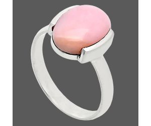 Pink Opal Ring size-8.5 SDR241634 R-1173, 9x13 mm