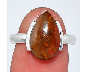 Rare Cady Mountain Agate Ring size-8 SDR241637 R-1173, 9x15 mm