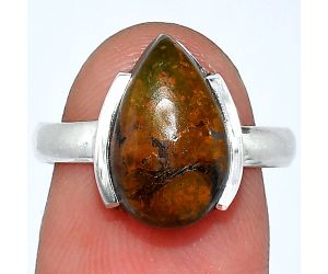 Rare Cady Mountain Agate Ring size-7 SDR241640 R-1173, 9x14 mm