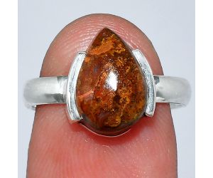 Rare Cady Mountain Agate Ring size-7 SDR241662 R-1173, 8x12 mm