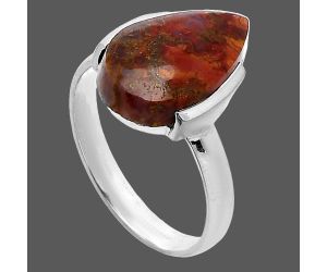 Rare Cady Mountain Agate Ring size-8.5 SDR241670 R-1173, 10x16 mm