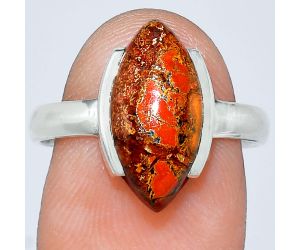 Rare Cady Mountain Agate Ring size-8 SDR241672 R-1173, 8x16 mm