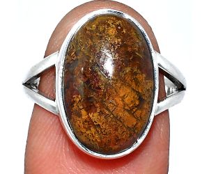 Rare Cady Mountain Agate Ring size-8 SDR241704 R-1002, 11x17 mm