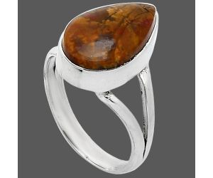 Rare Cady Mountain Agate Ring size-7.5 SDR241708 R-1002, 10x16 mm