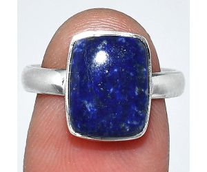 Lapis Lazuli Ring size-7 SDR241711 R-1001, 9x12 mm