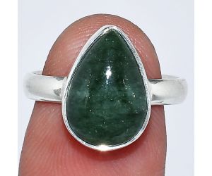 Green Aventurine Ring size-7 SDR241716 R-1001, 9x14 mm