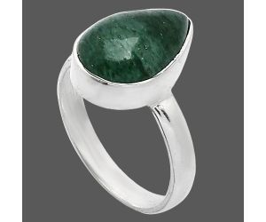 Green Aventurine Ring size-7 SDR241716 R-1001, 9x14 mm