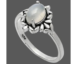 Srilankan Moonstone Ring size-6 SDR241785 R-1721, 7x5 mm