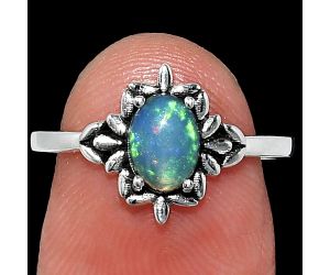 Ethiopian Opal Ring size-7 SDR241786 R-1721, 7x5 mm