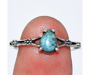Natural Turquoise Morenci Mine Ring size-8 SDR241836 R-1720, 7x5 mm