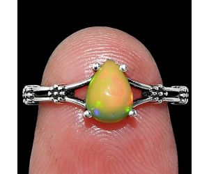 Ethiopian Opal Ring size-5 SDR241865 R-1720, 7x5 mm