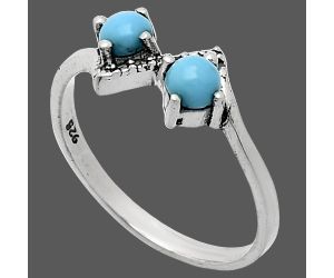 Sleeping Beauty Turquoise Ring size-8 SDR241886 R-1184, 4x4 mm