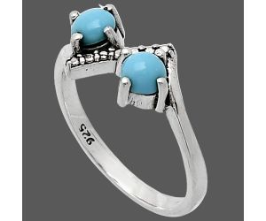 Sleeping Beauty Turquoise Ring size-5 SDR241895 R-1184, 4x4 mm