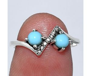Sleeping Beauty Turquoise Ring size-7 SDR241901 R-1184, 4x4 mm