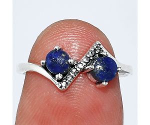 Lapis Lazuli Ring size-6 SDR241903 R-1184, 4x4 mm