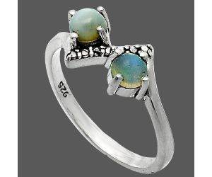 Ethiopian Opal Ring size-6 SDR241927 R-1184, 4x4 mm