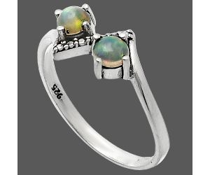 Ethiopian Opal Ring size-8 SDR241928 R-1184, 4x4 mm