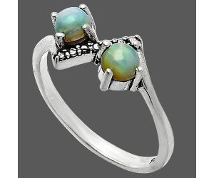 Ethiopian Opal Ring size-6 SDR241930 R-1184, 4x4 mm