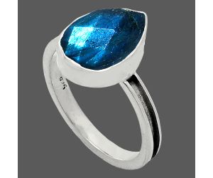 Blue Labradorite Checker Ring size-8 SDR241959 R-1056, 10x14 mm