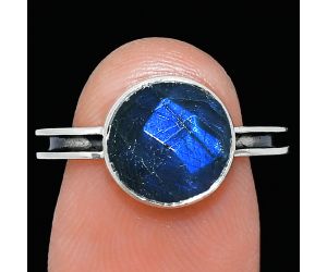 Blue Labradorite Checker Ring size-7.5 SDR241989 R-1056, 10x14 mm