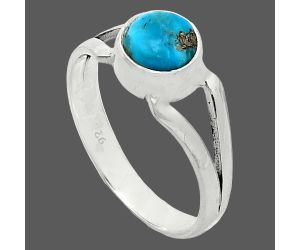 Kingman Turquoise With Pyrite Ring size-7.5 SDR242046 R-1505, 7x7 mm