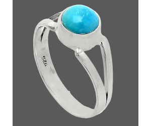 Sleeping Beauty Turquoise Ring size-8 SDR242068 R-1505, 7x7 mm