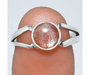 Sunstone Ring size-7 SDR242075 R-1505, 7x7 mm
