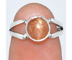 Sunstone Ring size-5 SDR242104 R-1505, 7x7 mm