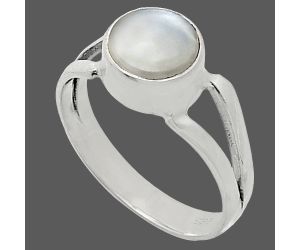Srilankan Moonstone Ring size-5 SDR242108 R-1505, 7x7 mm