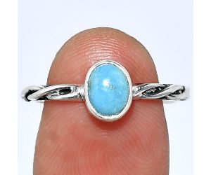 Natural Rare Turquoise Nevada Aztec Mt Ring size-8 SDR242173 R-1213, 5x7 mm