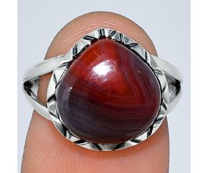 Lake Superior Agate Ring size-7 SDR242285 R-1074, 12x12 mm