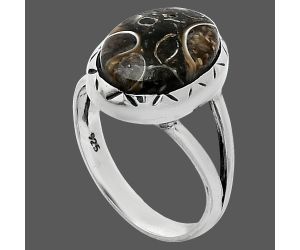 Turtella Jasper Ring size-7 SDR242293 R-1074, 10x14 mm