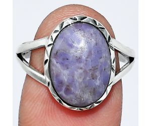 Lavender Jade Ring size-8.5 SDR242356 R-1074, 10x14 mm