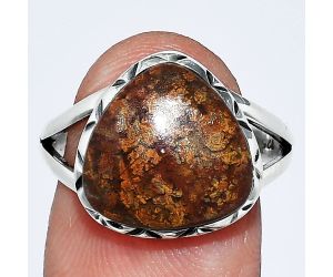 Red Moss Agate Ring size-8 SDR242357 R-1074, 13x13 mm