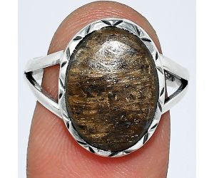Bronzite Ring size-8.5 SDR242365 R-1074, 11x15 mm
