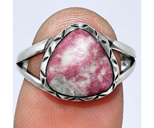 Pink Thulite Ring size-7.5 SDR242402 R-1074, 11x11 mm