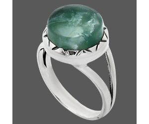 Chrome Chalcedony Ring size-7 SDR242410 R-1074, 11x11 mm
