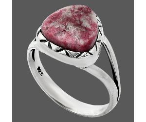 Pink Thulite Ring size-8 SDR242437 R-1074, 11x11 mm