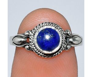 Lapis Lazuli Ring size-7 SDR242496 R-1345, 6x6 mm