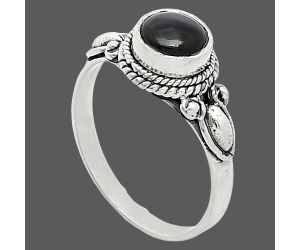 Black Onyx Ring size-7 SDR242504 R-1345, 6x6 mm